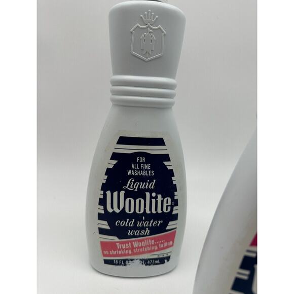 Lot Of 3 VTG 90’s WOOLITE Cold Water Wash Soap Laundry Room Prop Ad 16 Oz. Each - Picture 2 of 6